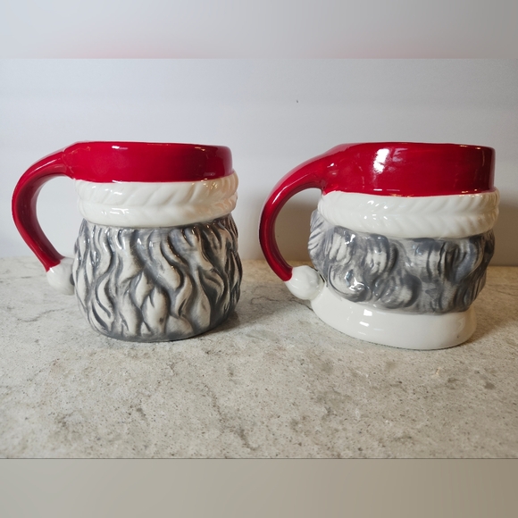 Sleigh Bell Bistro African American Santa & Mrs. Claus Ceramic Coffee Mugs NWOB - Picture 3 of 8